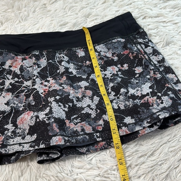 Lululemon Pace Rival Skirt (Regular) *No Panels Spring Bloom Multi / Black - Picture 2 of 7